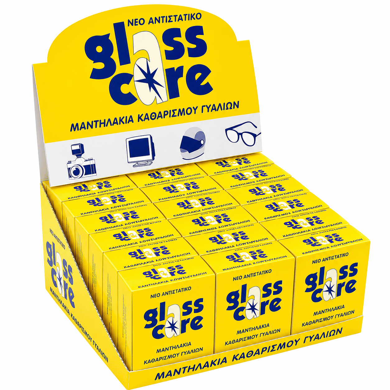 Glass Care Αντιστατικά Μαντηλάκια Καθαρισμού Γυαλιών (10τεμ)