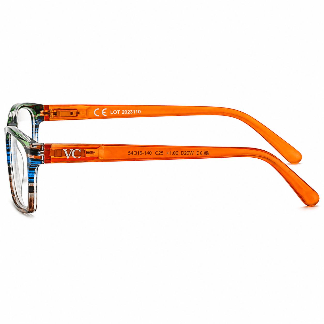 Γυαλιά διαβάσματος Visual Care - VC3005 Γκρι - Πορτοκαλί - Image 3