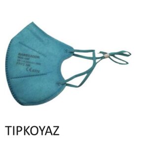 Max Barbeador Max-02 Filtering Half mask FFP2 με προέκταση ΤΙΡΚΟΥΑΖ 20τμχ