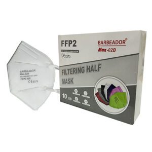 Μάσκα Προστασίας FFP2 Barbeador Max-02B – Λευκή 10 τεμάχια