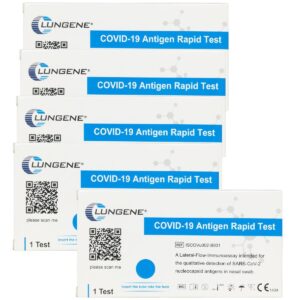 Clongene Lungene Covid-19 Rapid Test Διαγνωστικό Τεστ Ταχείας Ανίχνευσης Αντιγόνων με Δείγμα Σάλιου & Ρινικό με κοντό στυλεό (μπατονέτα)