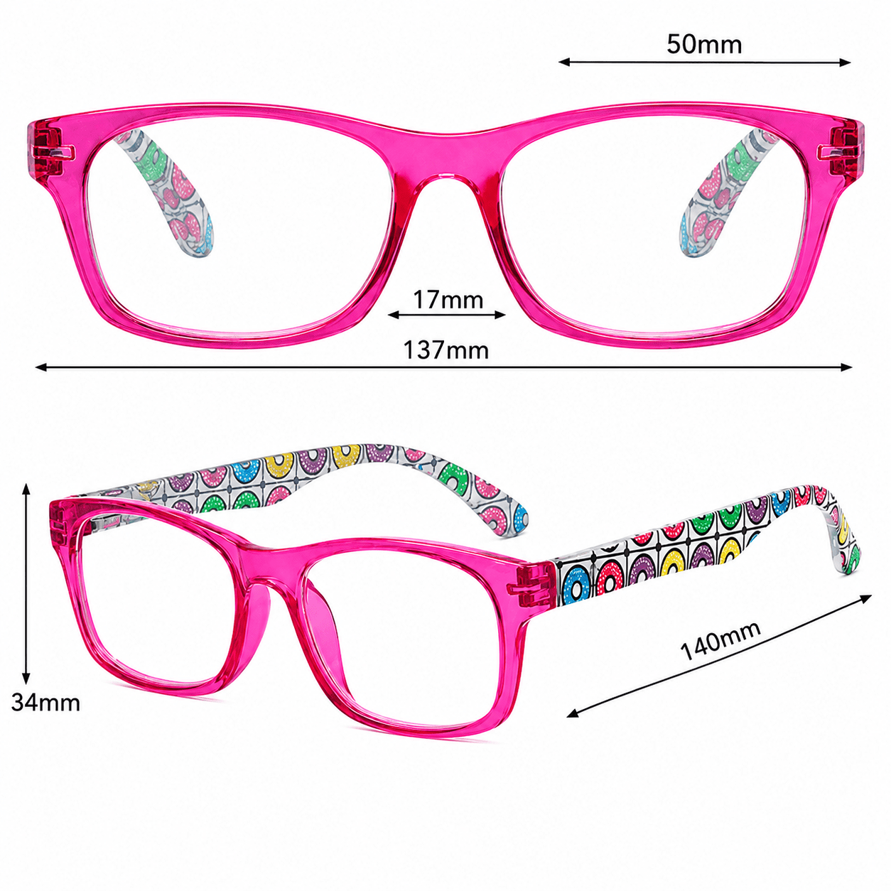 Γυαλιά διαβάσματος Visual Care - VC3007 Φούξια - Image 4