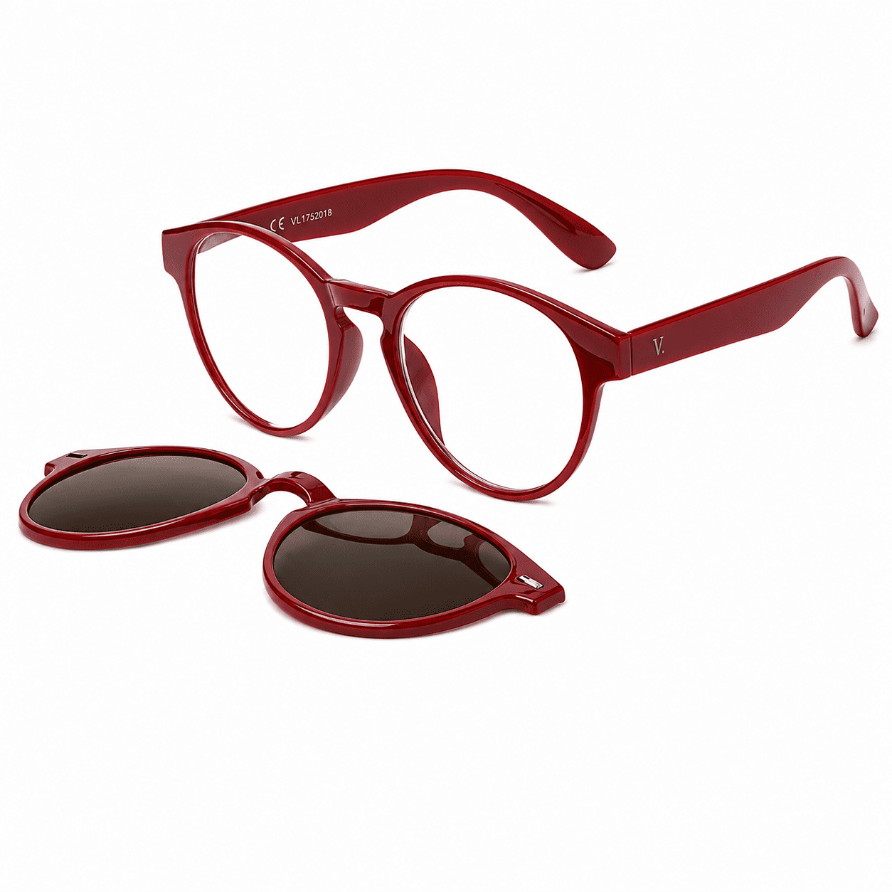 Γυαλιά διαβάσματος / ηλίου Visual Care - VC3013 Μπορντό - Image 6