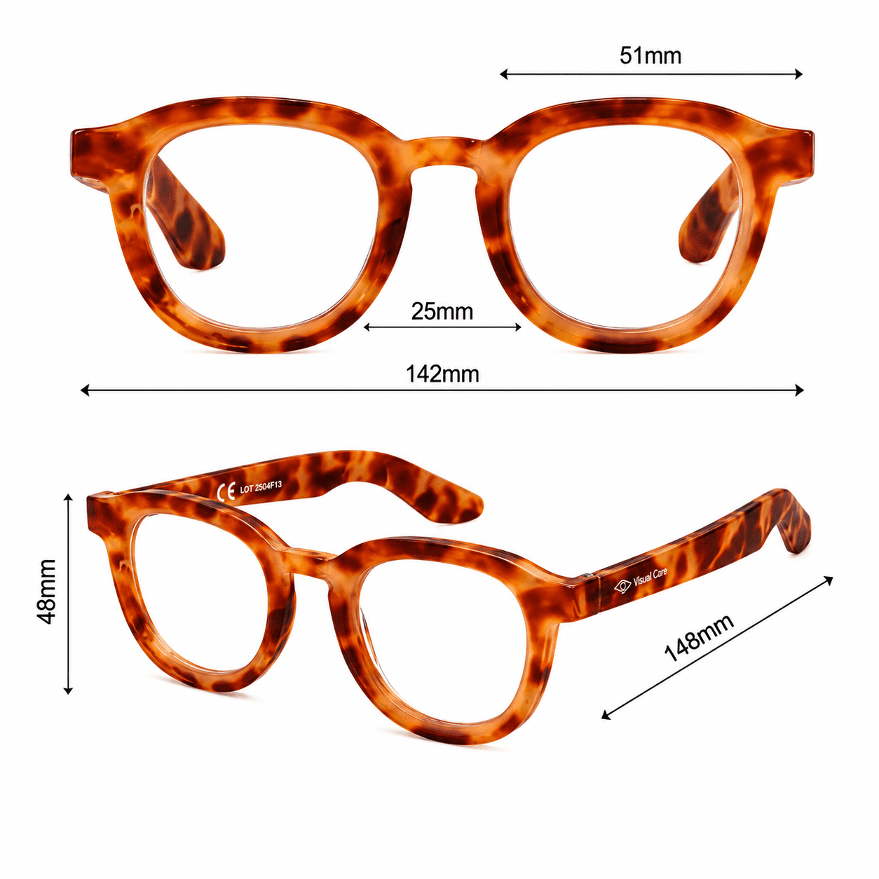 Γυαλιά διαβάσματος Visual Care - VC3026 Ταρταρούγα - Καφέ - Image 4