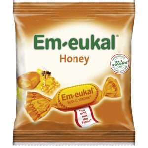 Em-Eukal Καραμέλες για το λαιμό και το βήχα με γεύση μέλι, 50g