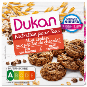 DUKAN Μίνι Μπισκότα Βρώμης με κομμάτια σοκολάτας, 100g