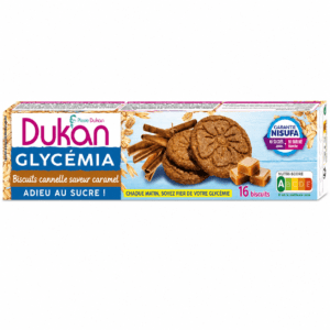 DUKAN GLYCEMIA Μπισκότα Βρώμης με καραμέλα και κανέλα (16 τμχ), 132g
