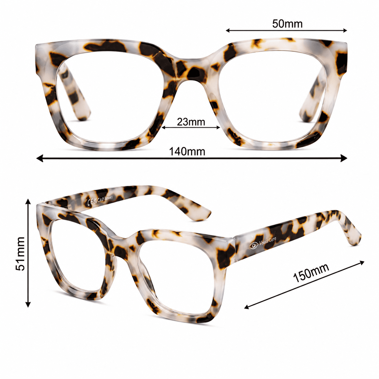 Γυαλιά διαβάσματος Visual Care - VC3029 Μπεζ Ταρταρούγα - Image 4