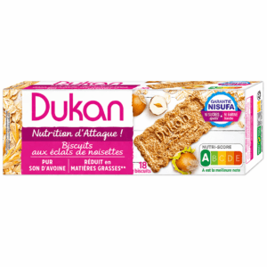 DUKAN Μπισκότα Βρώμης με φουντούκι (18 τμχ), 225g