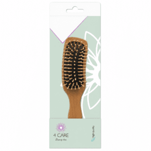 Ξύλινη Ορθογώνια Βούρτσα Μαλλιών 4 Care Beauty Line